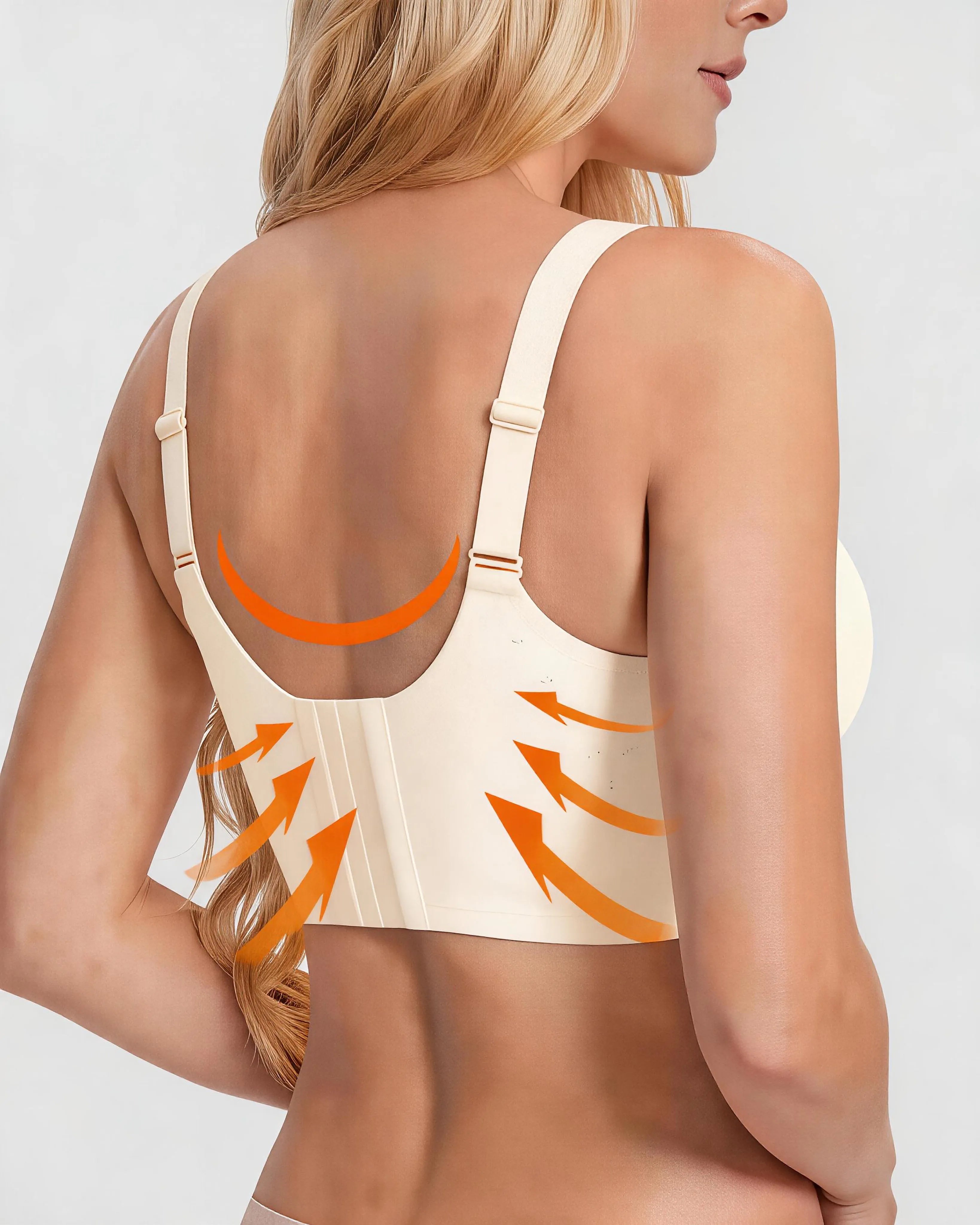 Soutien-gorge T-shirt grande taille lissant le dos