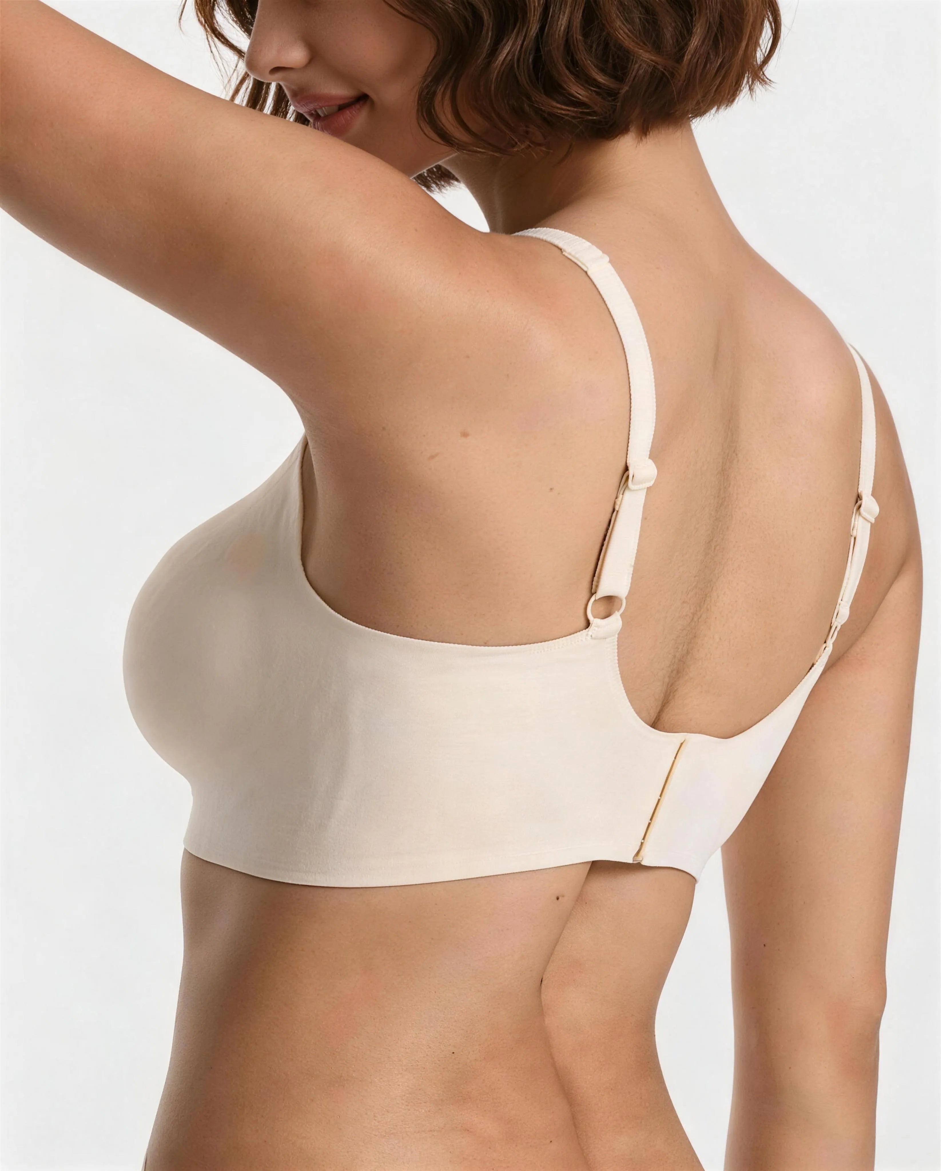 V-Neck Jelly Strip Support Bra