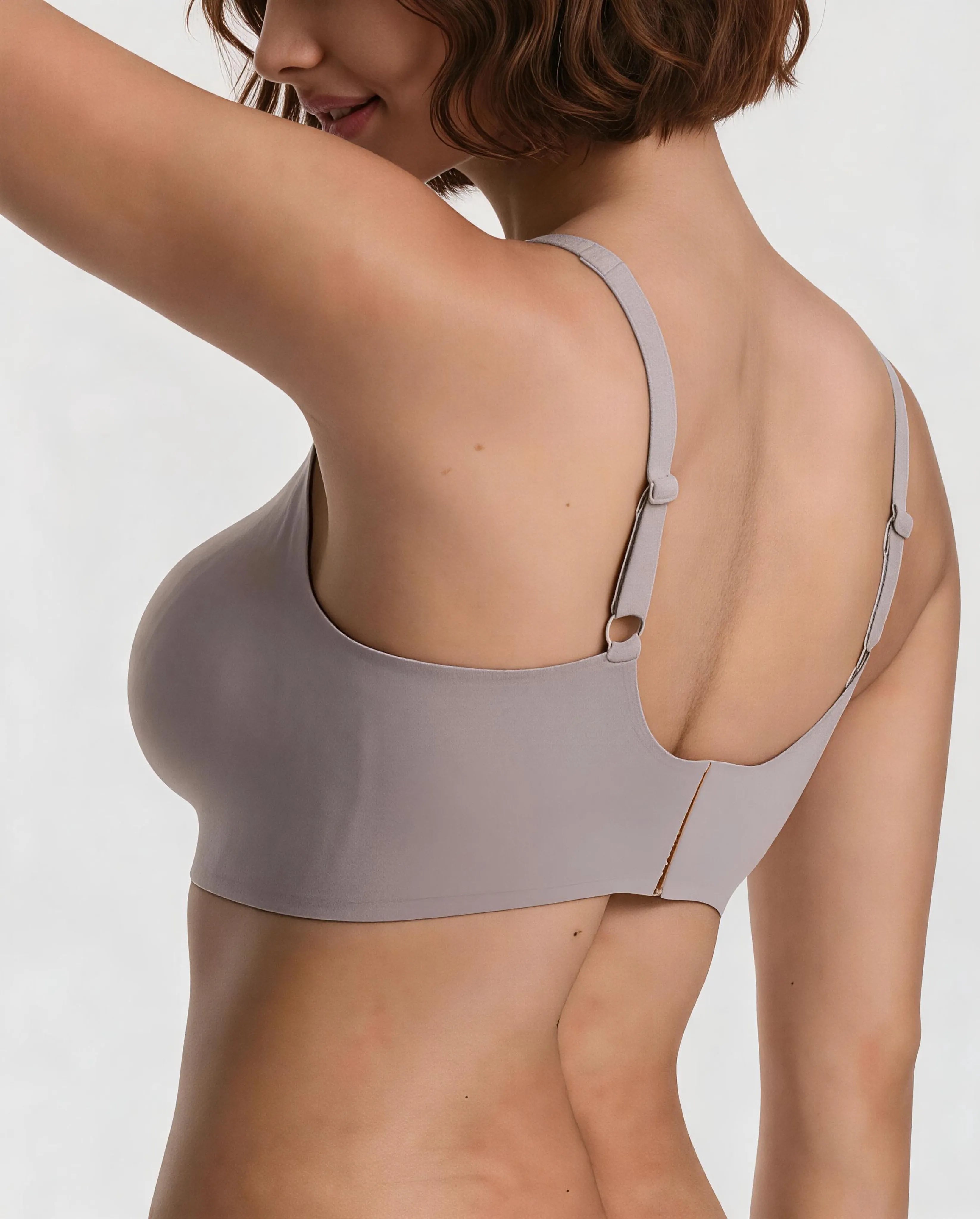 V-Neck Jelly Strip Support Bra