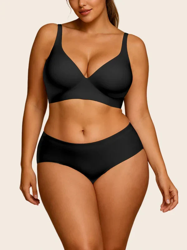 V Neck Matching Set