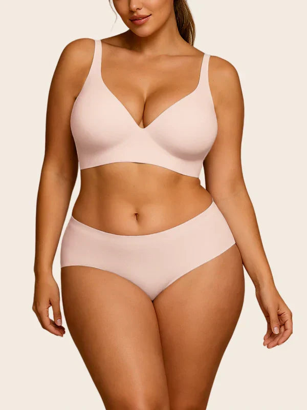 V Neck Matching Set