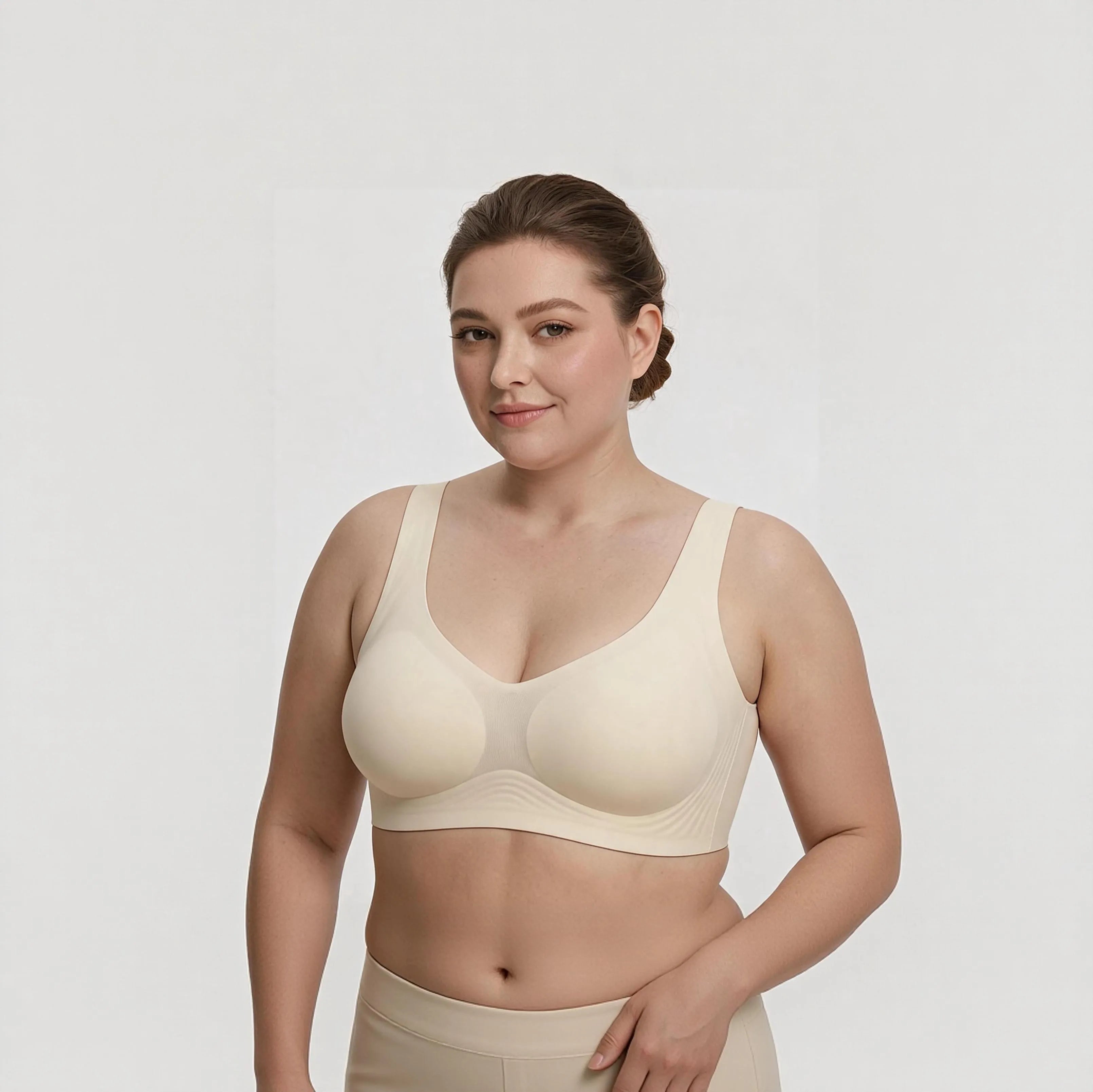 Holiday Special Red Seamless Jelly Wireless T-Shirt Bra