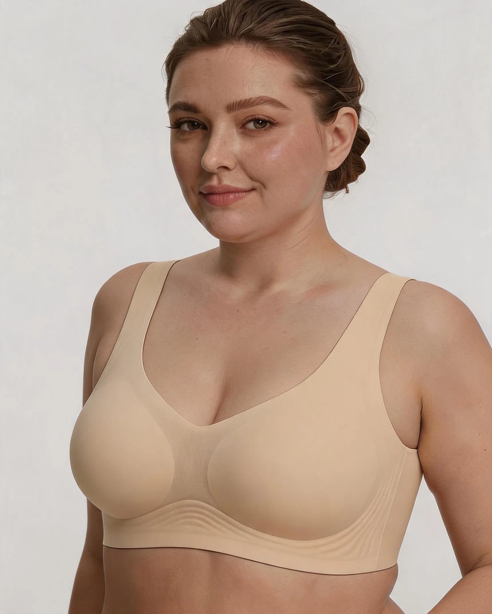 Holiday Special Red Seamless Jelly Wireless T-Shirt Bra