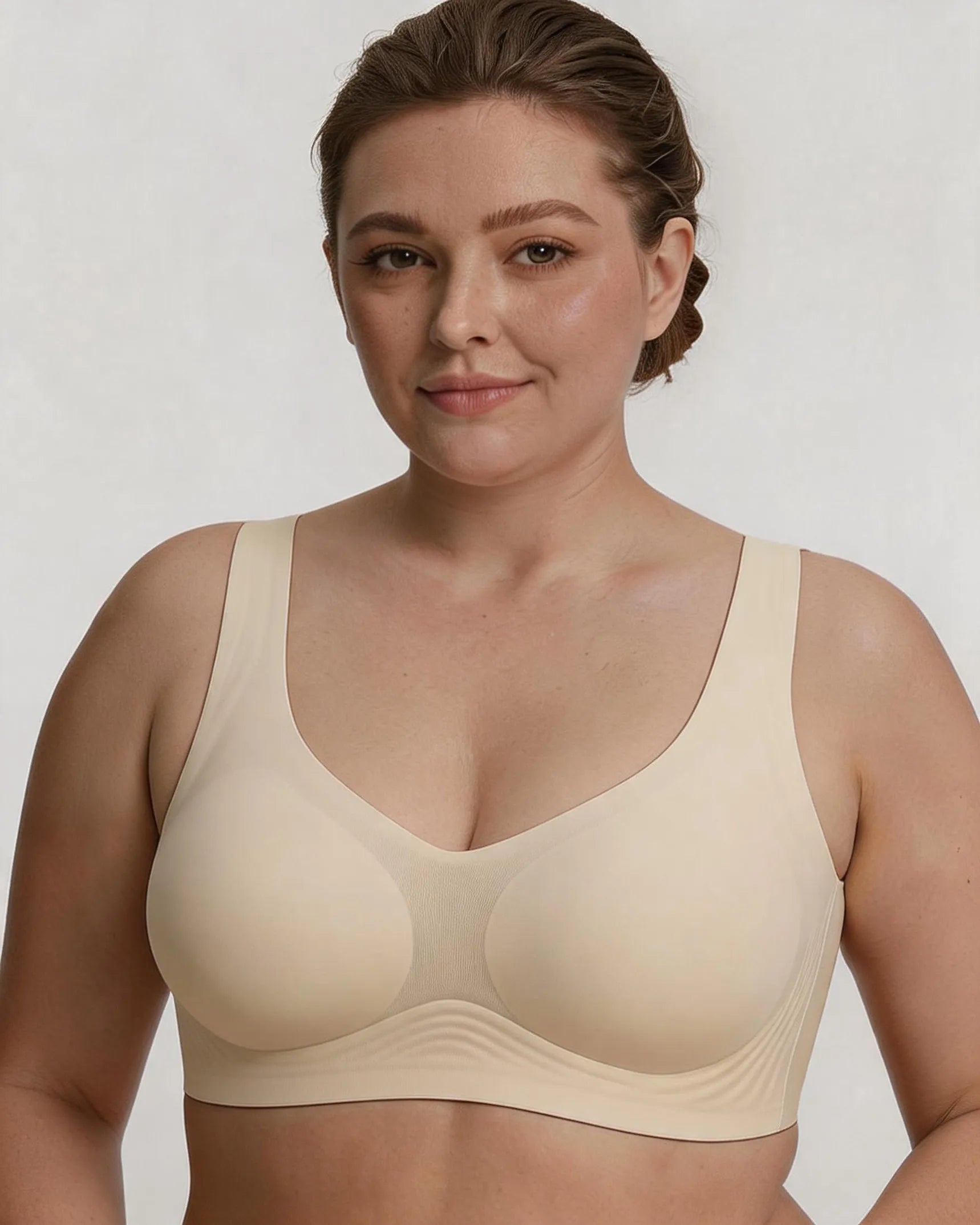 Holiday Special Red Seamless Jelly Wireless T-Shirt Bra