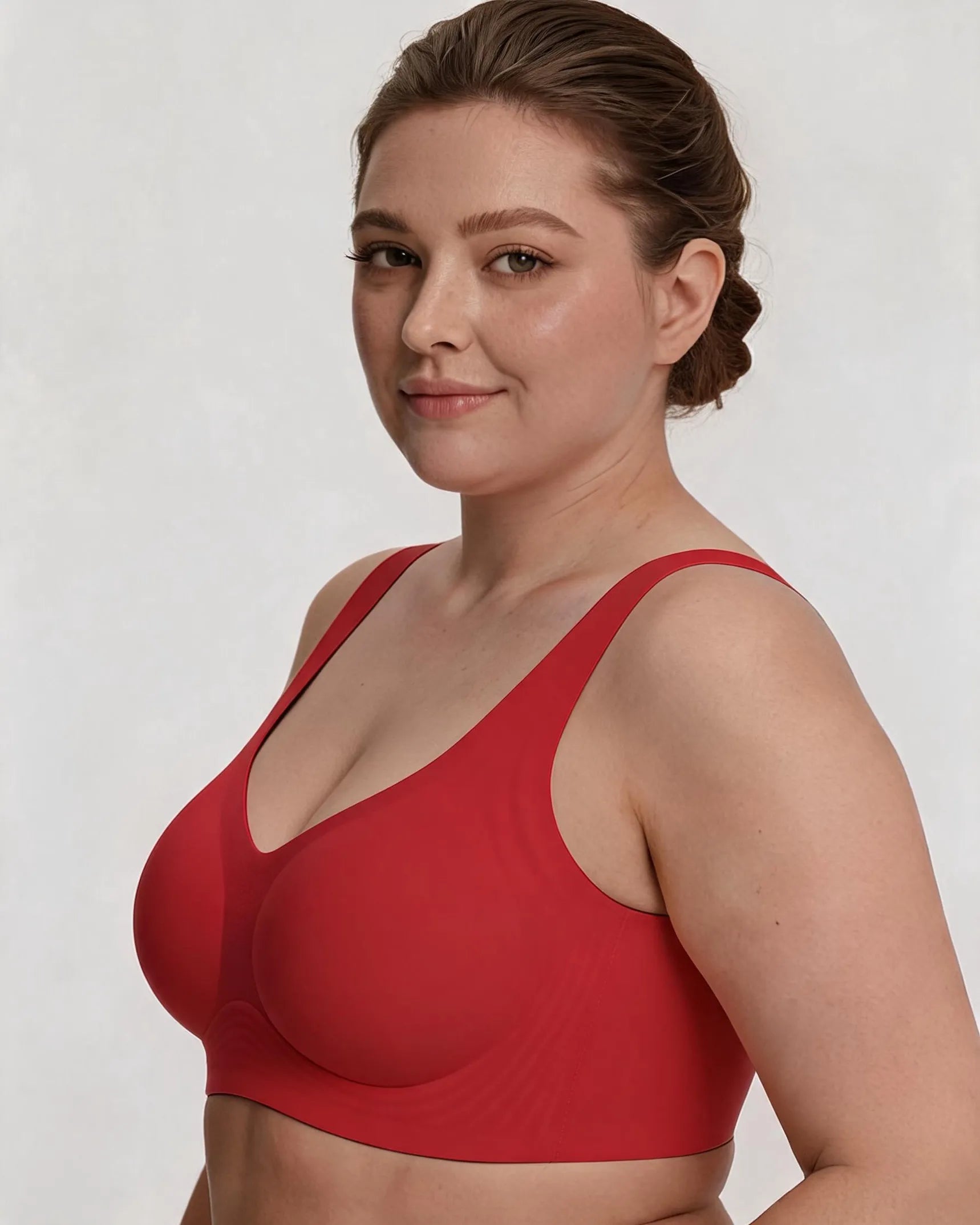 Holiday Special Red Seamless Jelly Wireless T-Shirt Bra