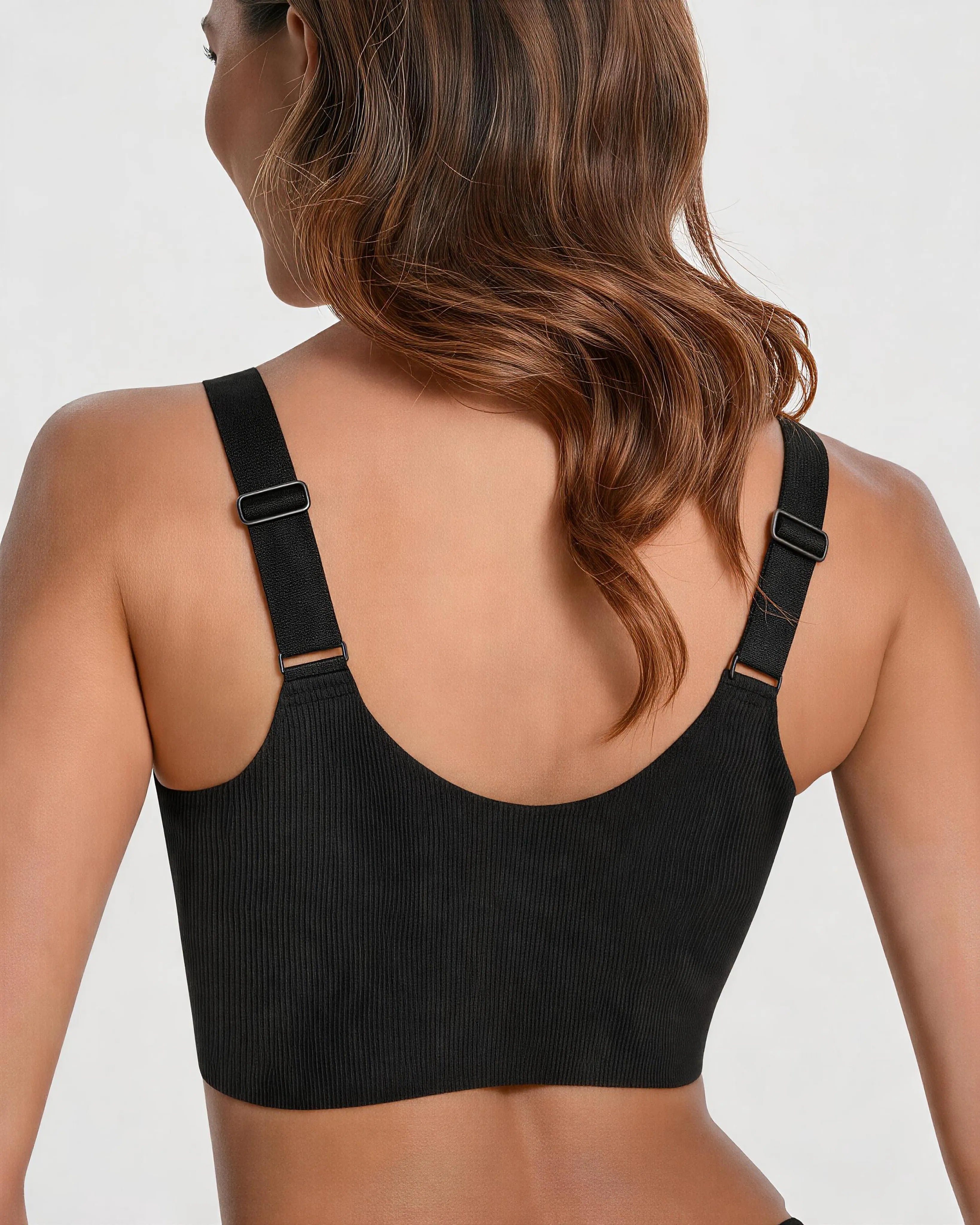 Soutien-gorge sans fil à fermeture éclair avant