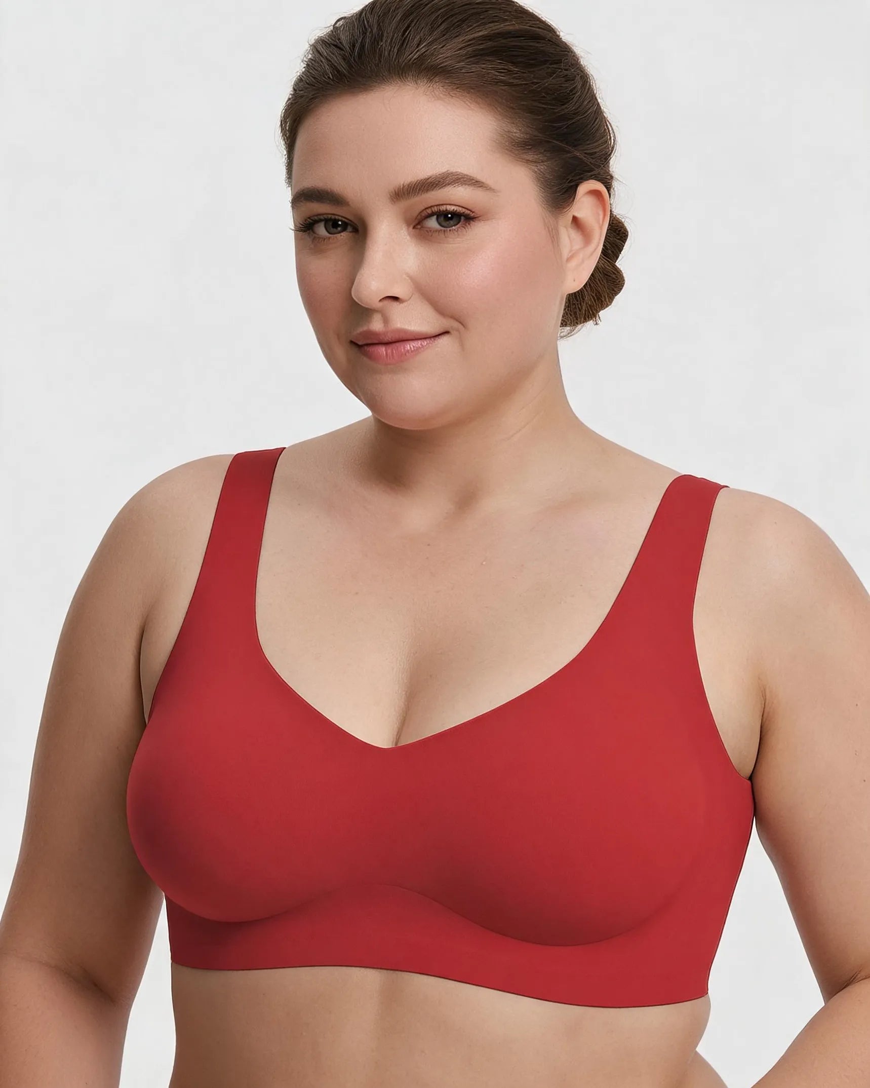 Holiday Special Red Seamless Jelly Wireless T-Shirt Bra